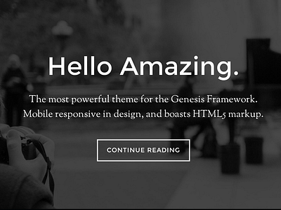 New Theme for Genesis