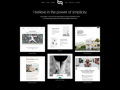 Brian Gardner Home Page Redesign black and white design geomanist minimalism minimalist minimalist design typography