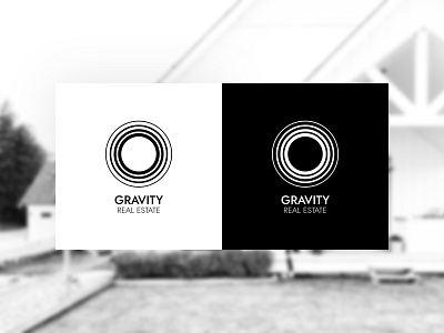 Gravity Real Estate Logo Concepts black and white minimalism minimalist minimalist design