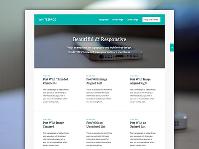 Whitespace Theme genesis genesis framework wordpress