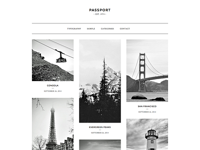 Passport Masonry Theme