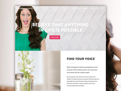 Allison Vesterfelt Redesign genesis genesis framework rainmaker platform wordpress