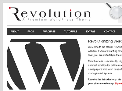 Revolution Theme revolution wordpress