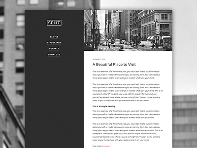 Split Theme Concept genesis genesis framework wordpress