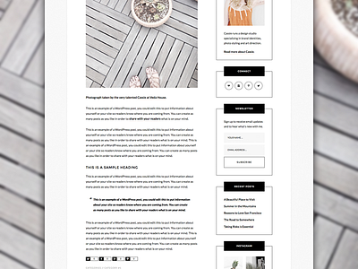 New Minimalist Design genesis genesis framework wordpress