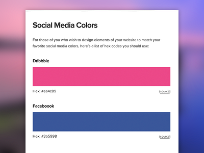 Social Media Colors branding colors social media web design