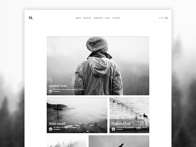 M Theme genesis genesis framework minimalist design wordpress