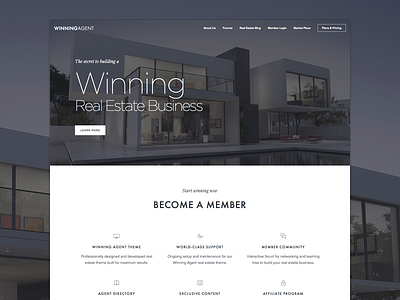 Winning Agent genesis genesis framework minimalist design wordpress