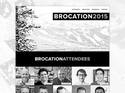 Brocation 2015 black and white skiing