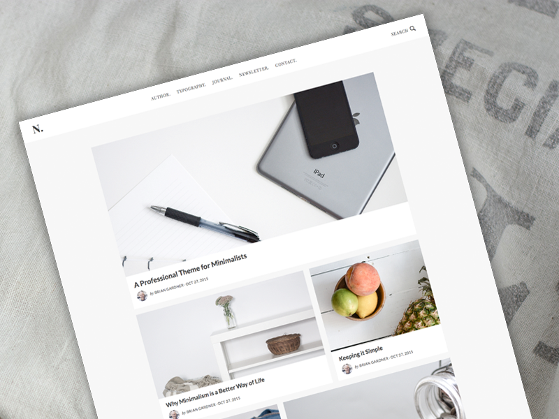 No Sidebar Pro Front Page by Brian Gardner on Dribbble