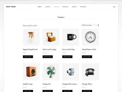 WooCommerce Shop Page