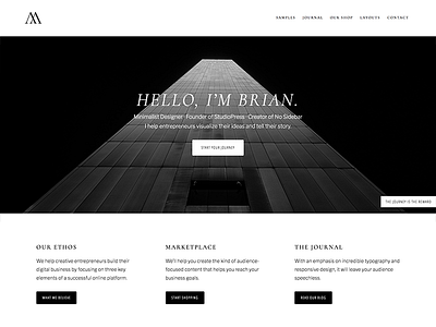 Minimalist Design genesis framework minimalist wordpress