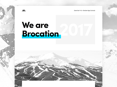 We are Brocation minimalist mountains wordpress