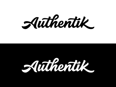 Authentik Logo black black white minimalist minimalist design monochrome