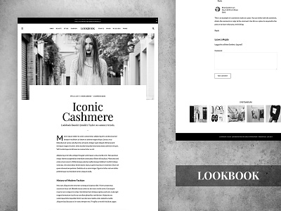 Lookbook Pro Theme black and white genesis framework minimalism minimalist minimalist design wordpress