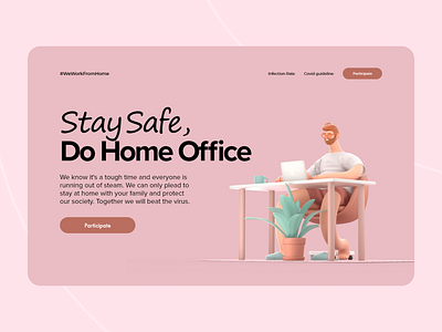 Home Office - Landing page Design 2021 2021 design 2021 trend clean design designs germany homeoffice landingpage landingpages minimal ui uiux ux web web design webdesign website