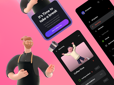 Coffee Time - Mobile App Concept 2021 2021 design 2021 trend clean design designs germany minimal mobile app mobile design mobile ui mobile uiux mobileapp modern trend trendy design ui uiux ux website