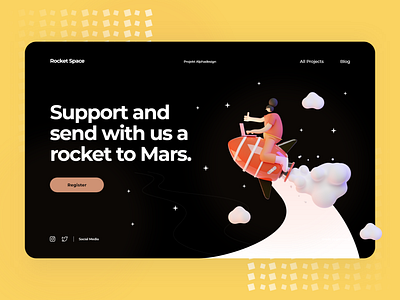 Mars Mission - Landing Page Design