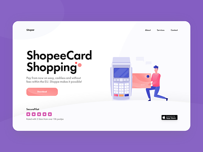 ShopeeCard - Landing Page Design