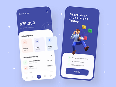 Finance App - Mobile Design 2021 2021 design 2021 trend alphadesign banking bankingapp clean crypto design designs germany invest investing investment julius branding mobile app mobile app design mobile bank mobile ui online bank