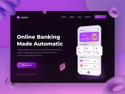 Online Banking - Landing Page Design