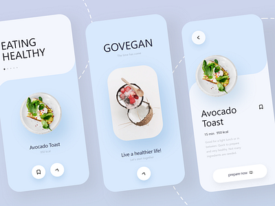 GOVEGAN App - Mobile Design 2021 2021 design 2021 trend alphadesign clean design designs eat food foodie germany julius branding minimal mobile mobile app mobile app design mobile design mobile ui vegan veganism