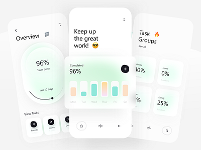 Task Manager - Mobile Design 2021 2021 design 2021 trend alphadesign clean design designs germany julius branding minimal mobile mobile app mobile app design mobile design mobile ui task task list task management task manager tasks