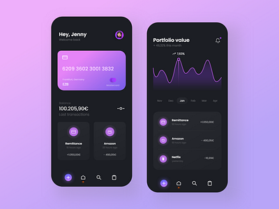 Finance App - Mobile Design 2021 2021 design 2021 trend alphadesign bank clean design designs finance finance app financial fintech germany julius branding minimal mobile mobile app mobile app design mobile design mobile ui