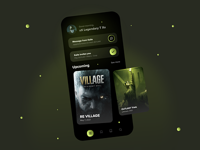 Gaming App - Mobile Design