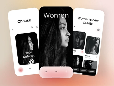 Women's Fashion - Mobile Design 2021 2021 design 2021 trend alphadesign cloth clothes clothing clothing design design designs fashion fashion app fashion brand fashion design germany julius branding mobile mobile app mobile app design mobile ui