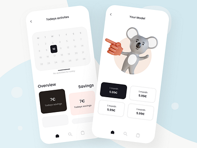 Savings App - Mobile Design