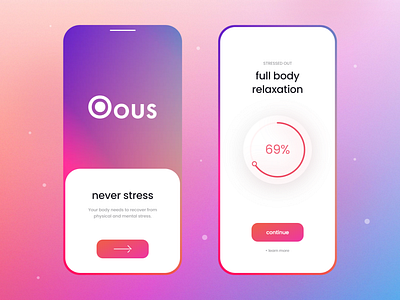 Relaxation App - Mobile Design