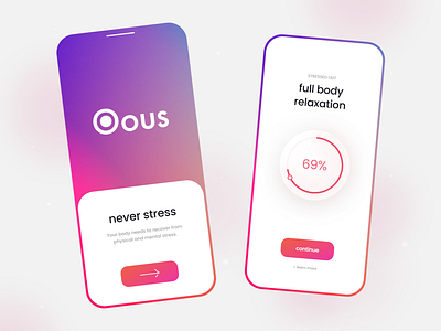 Relaxation App - Mobile Design