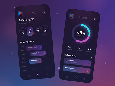 Task Manager - Mobile Design 2021 2021 design 2021 trend alphadesign clean design designs illustration julius branding logo mobile trends modern modern design trend 2021 trend design trend mobile design trends trends 2021 ui