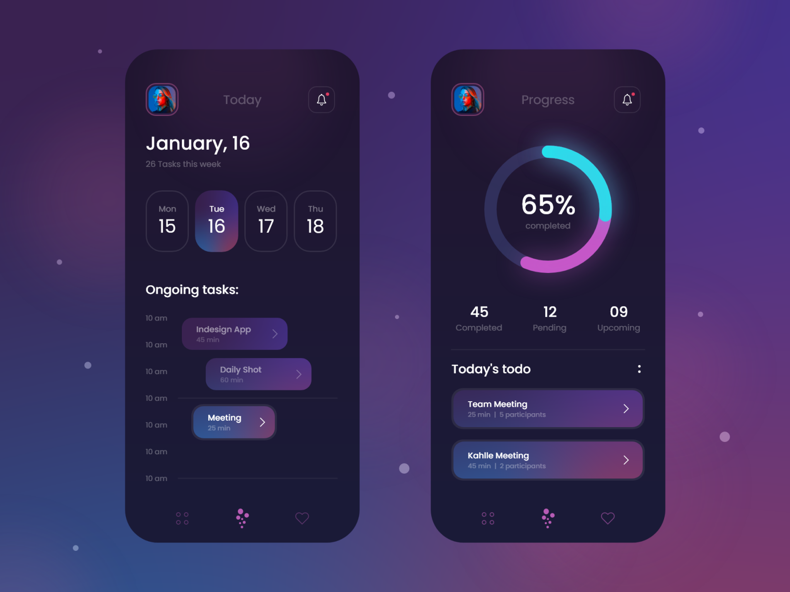 Task Manager - Mobile Design by Julius Branding for Alphadesign on Dribbble