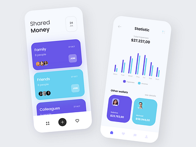 Banking App - Mobile Design Concept 2021 2021 design 2021 trend 2021 trends alphadesign banking app clean design design trends designs hype illustration julius branding logo mobile modern modern design trend trendy ui