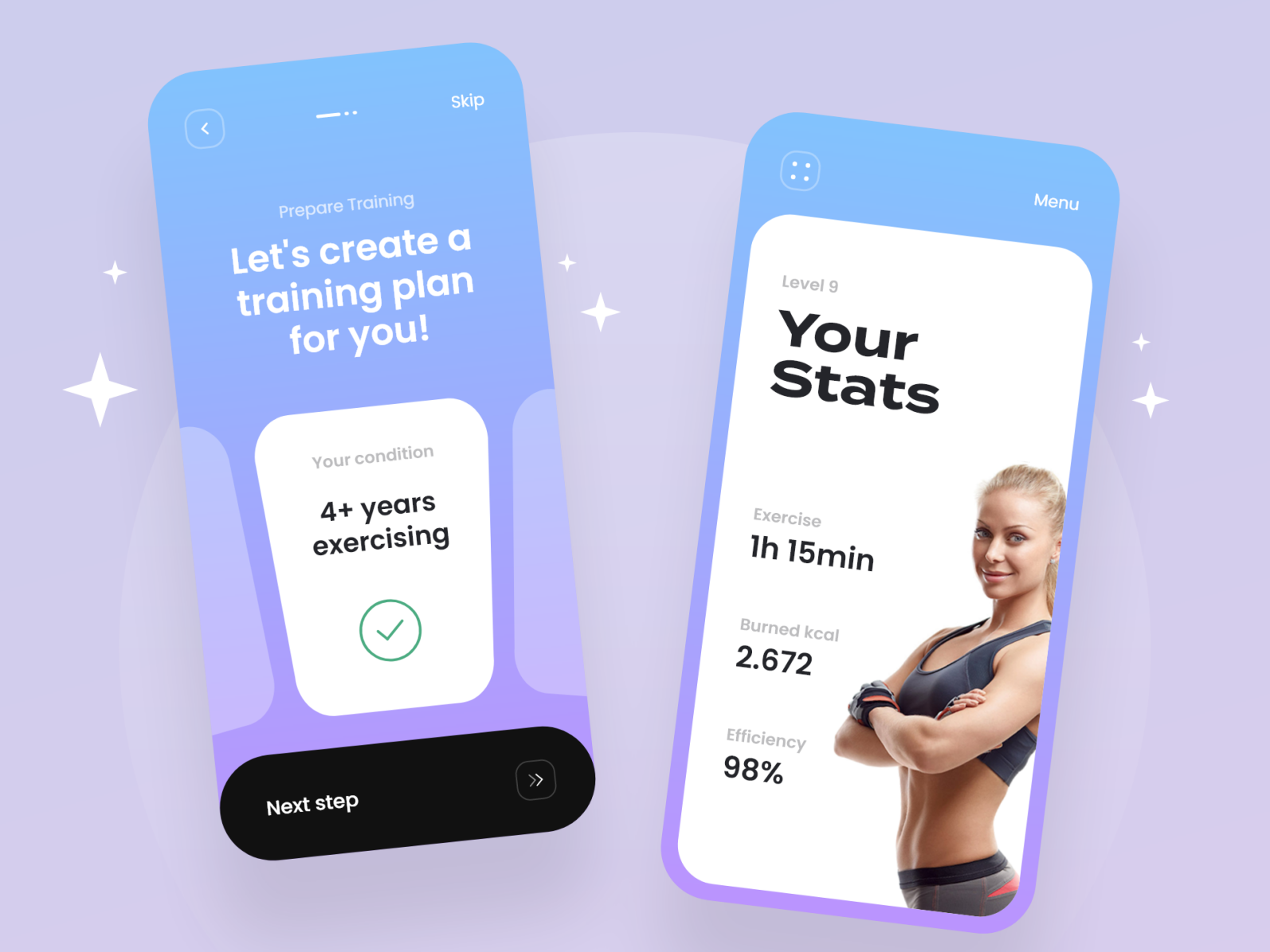 Sports App - Mobile Design Concept by Julius Branding for Alphadesign