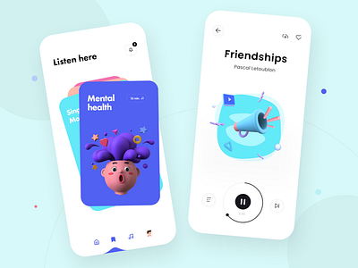 Music App - Concept Design 2021 2021 design 2021 designs 2021 trend 2021 trends 2022 alphadesign clean cool design design trends designs illustration julius branding logo modern trend designs trendy ui white