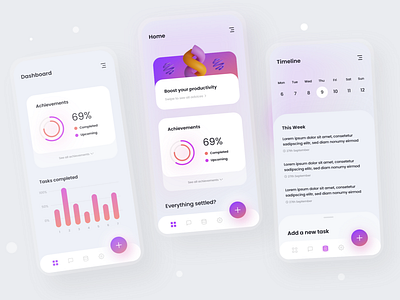 Task Manager - Mobile Design 2021 2021 design 2021 trend alphadesign branding clean design designs illustration julius branding logo manager mobile modern task task manager tool trends trendy ui