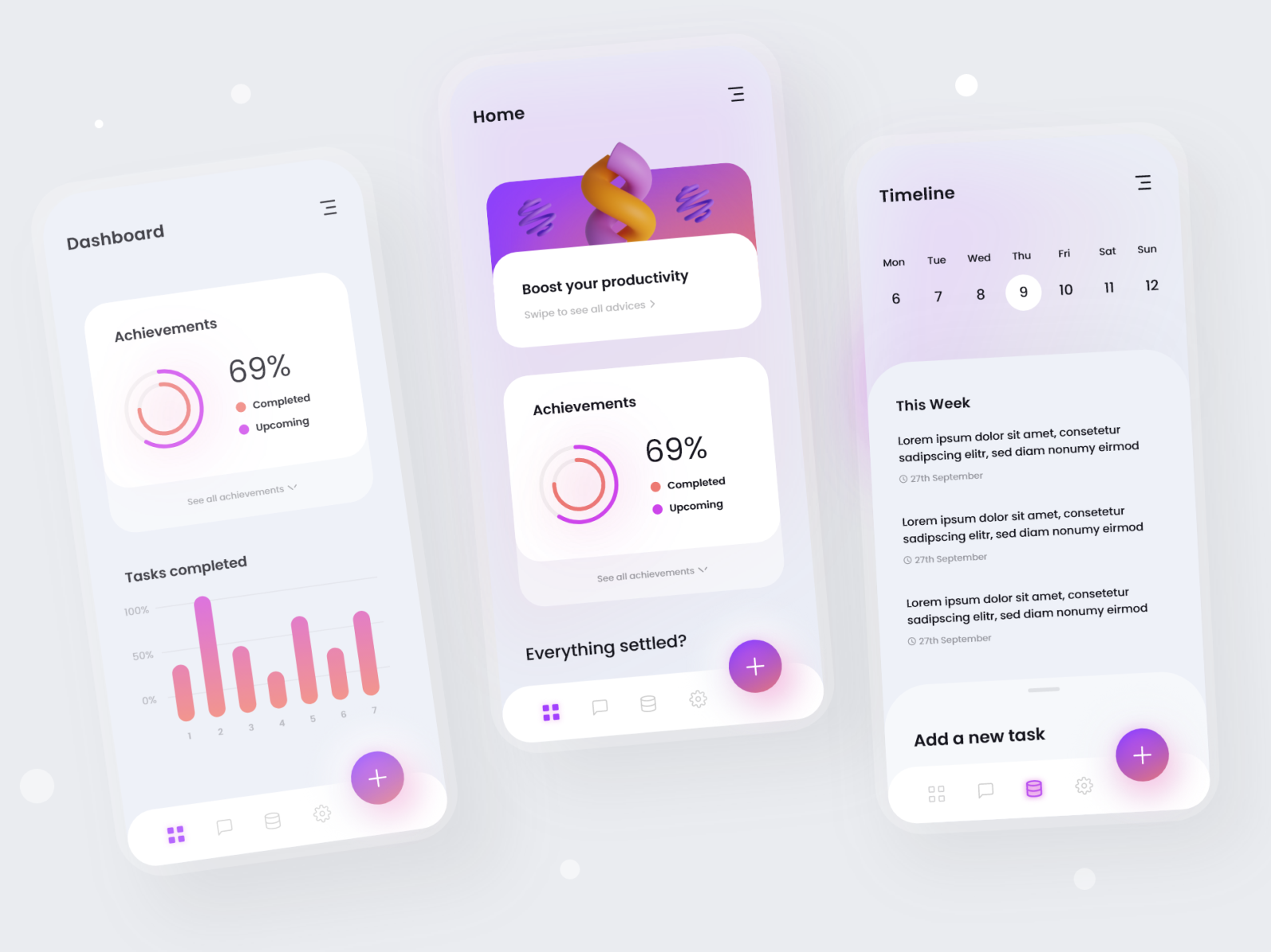 Task Manager - Mobile Design by Julius Branding for Alphadesign on Dribbble
