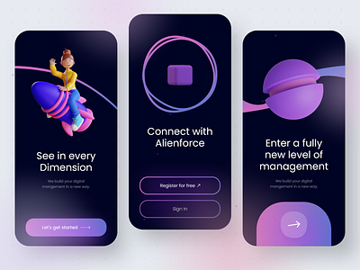 Dimension App - Mobile Design Concept