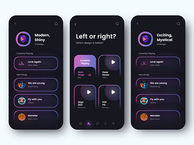 Music App - Mobile Design Concept