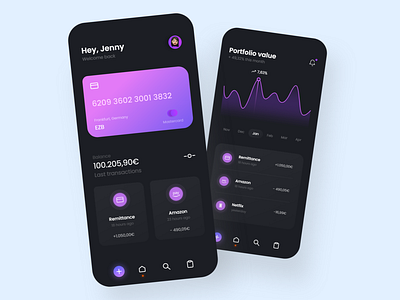Banking App - Mobile Design Concept