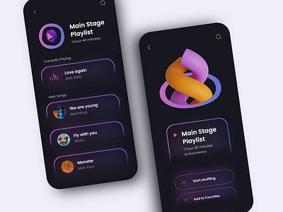 Music App - Mobile Design