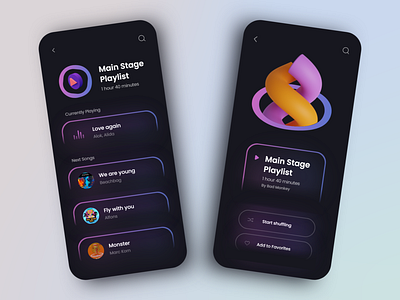 Trendy Music App - Concept Design