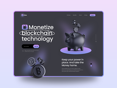 Oico - Landing Page Design