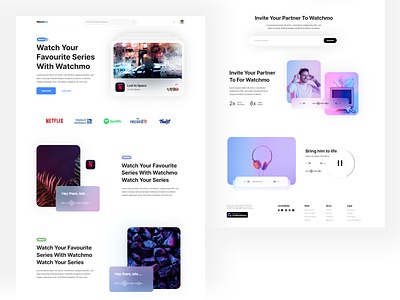 Watchmo - Landing Page Design