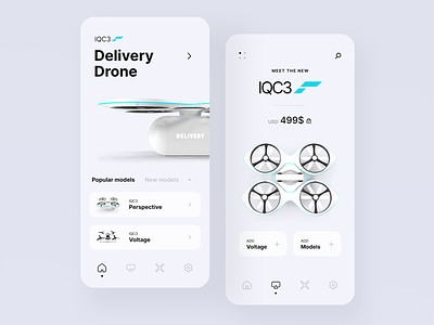 IQC3 Delivery Drone 2021 2021 design 2021 trend 2022 3d animation branding clean design designs graphic design illustration logo mobile modern motion graphics trends trends 2022 ui unlikeothers