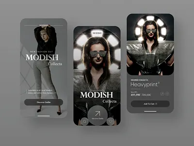 Modish Collecta - Fashion App Store 2022 2022 design 2022 trends 3d animation app branding design trends designs fashion graphic design logo modern motion graphics store trend 2022 trends 2022 trendy ui unlikeothers