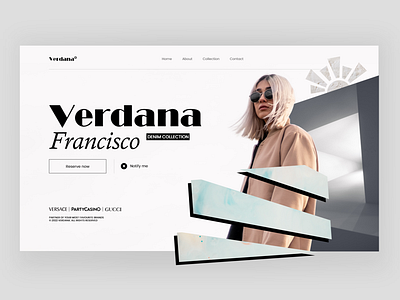 VERDANA - Slider Design 3d agency animation branding clean design designs german germany graphic design illustration landingpage logo motion graphics ui uiagency ux uxagency web website